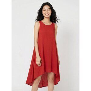 ToTo Collection Women's Coral Sleeveless High-Low Dress Casual Plus Size XXL